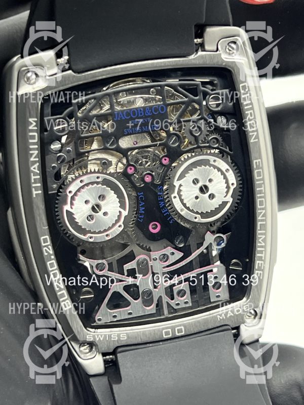 Товар JACOB & Co Bugatti Chiron BU200.20 Steel Black Фото 22 - JACOB & Co Bugatti Chiron BU200.20 Steel Black
