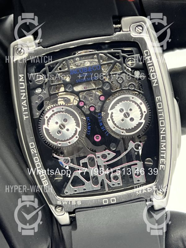 Товар JACOB & Co Bugatti Chiron BU200.20 Steel Black Фото 23 - JACOB & Co Bugatti Chiron BU200.20 Steel Black