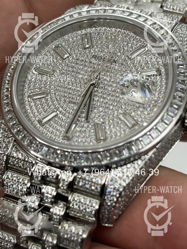 Фото 4 - Rolex DateJust 41mm 126300 Custom Diamonds Steel Art 11314