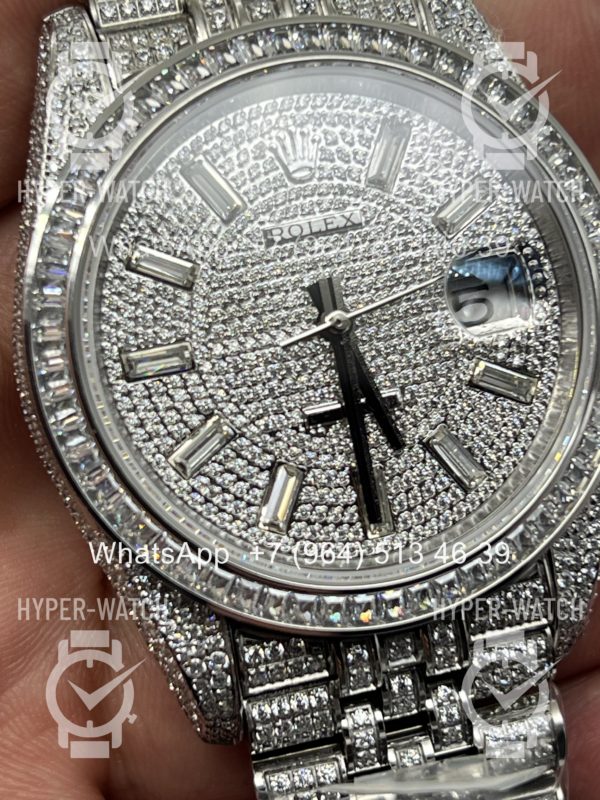 Фото 7 - Rolex DateJust 41mm 126300 Custom Diamonds Steel Art 11314