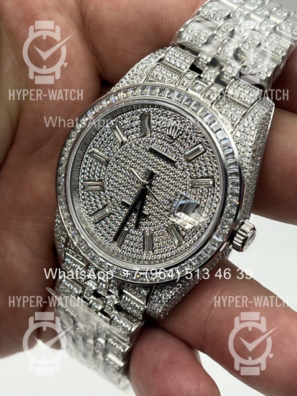 Фото 11 - Rolex DateJust 41mm 126300 Custom Diamonds Steel Art 11314