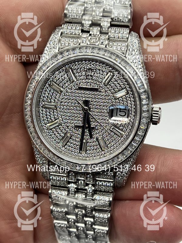 Фото 14 - Rolex DateJust 41mm 126300 Custom Diamonds Steel Art 11314