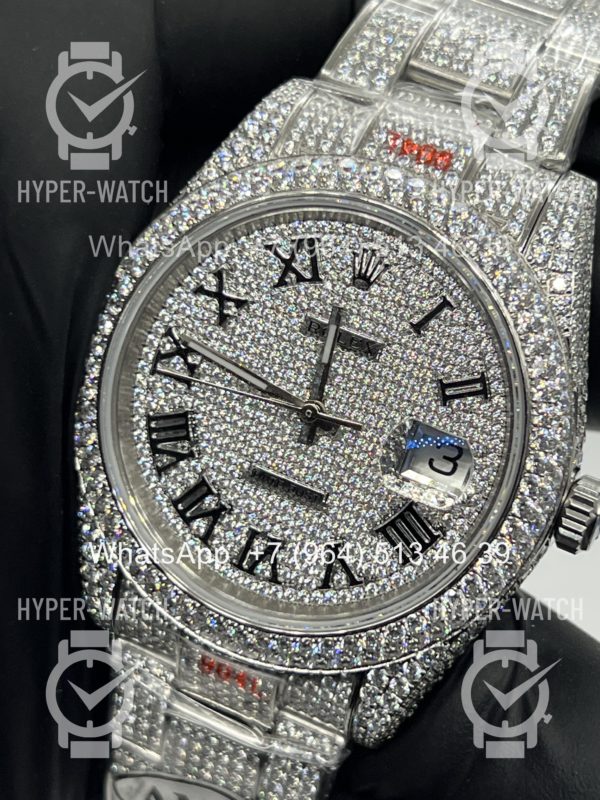 Товар Rolex Datejust 41mm 126334 Full Pave Steel Art 11487 Фото 7 - Rolex Datejust 41mm 126334 Full Pave Steel Art 11487
