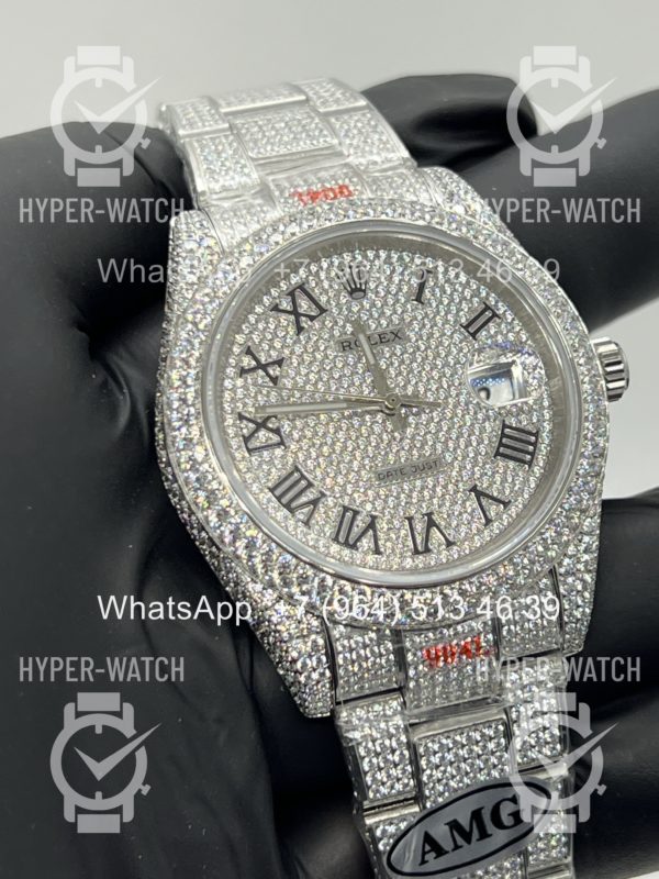 Товар Rolex Datejust 41mm 126334 Full Pave Steel Art 11487 Фото 9 - Rolex Datejust 41mm 126334 Full Pave Steel Art 11487
