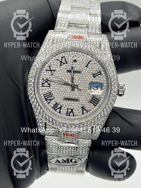 Товар Rolex Datejust 41mm 126334 Full Pave Steel Art 11487 Фото 10 - Rolex Datejust 41mm 126334 Full Pave Steel Art 11487