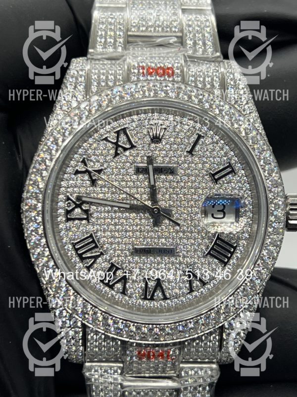 Товар Rolex Datejust 41mm 126334 Full Pave Steel Art 11487 Фото 11 - Rolex Datejust 41mm 126334 Full Pave Steel Art 11487