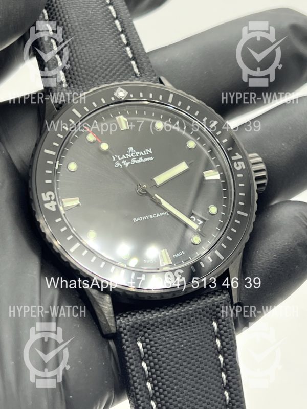 Товар Blancpain Fifty Fathoms Bathyscaphe 43mm 5000 0130 B52A Black Фото 2 - Blancpain Fifty Fathoms Bathyscaphe 43mm 5000 0130 B52A Black