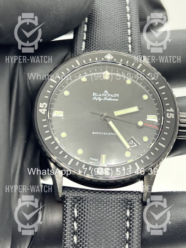 Товар Blancpain Fifty Fathoms Bathyscaphe 43mm 5000 0130 B52A Black Фото 8 - Blancpain Fifty Fathoms Bathyscaphe 43mm 5000 0130 B52A Black