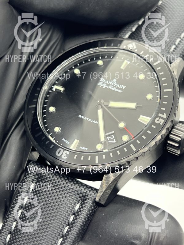 Товар Blancpain Fifty Fathoms Bathyscaphe 43mm 5000 0130 B52A Black Фото 9 - Blancpain Fifty Fathoms Bathyscaphe 43mm 5000 0130 B52A Black