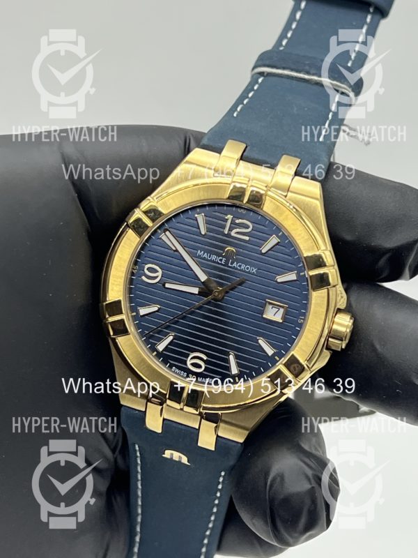 Товар Maurice Lacroix Aikon 44mm AI1028-BRZ01-420-1 Blue Фото 7 - Maurice Lacroix Aikon 44mm AI1028-BRZ01-420-1 Blue