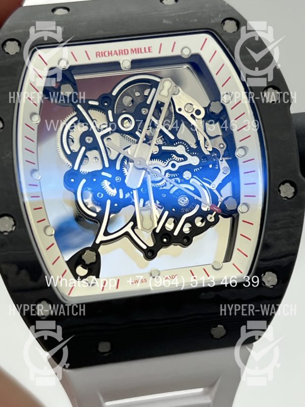 Фото 3 - Richard Mille RM 055 Carbon Black White Art 11982