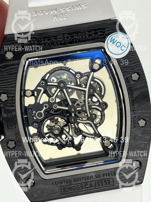 Фото 25 - Richard Mille RM 055 Carbon Black White Art 11982