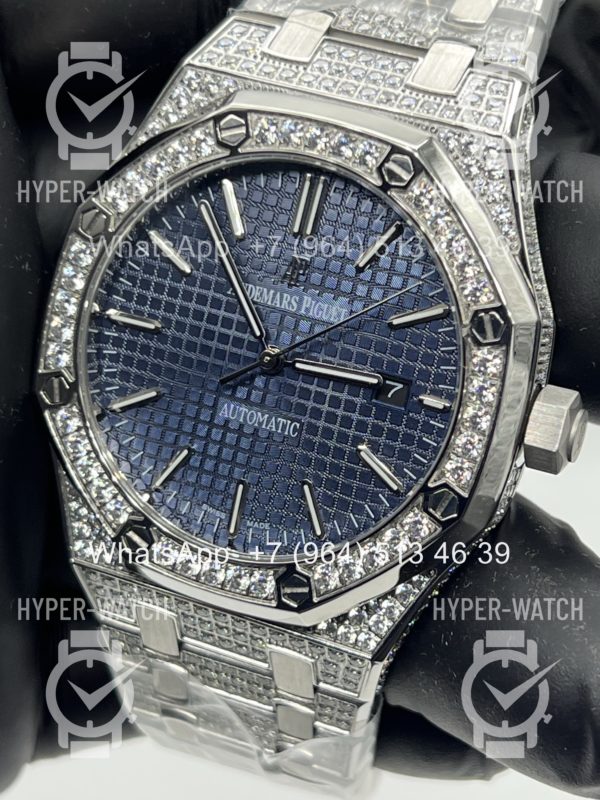 Товар Audemars Piguet Royal Oak 41mm Diamond Blue Art 11957 Фото 2 - Audemars Piguet Royal Oak 41mm Diamond Blue Art 11957