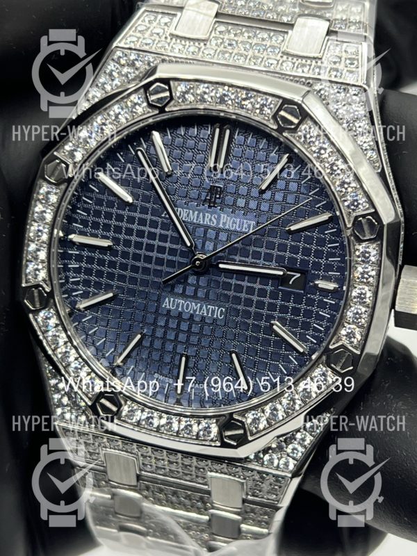 Товар Audemars Piguet Royal Oak 41mm Diamond Blue Art 11957 Фото 5 - Audemars Piguet Royal Oak 41mm Diamond Blue Art 11957