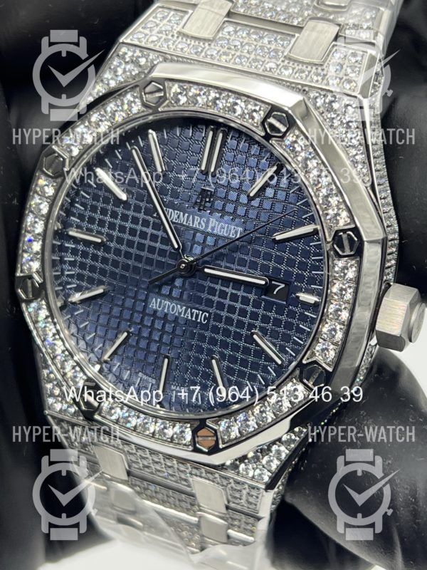 Товар Audemars Piguet Royal Oak 41mm Diamond Blue Art 11957 Фото 6 - Audemars Piguet Royal Oak 41mm Diamond Blue Art 11957