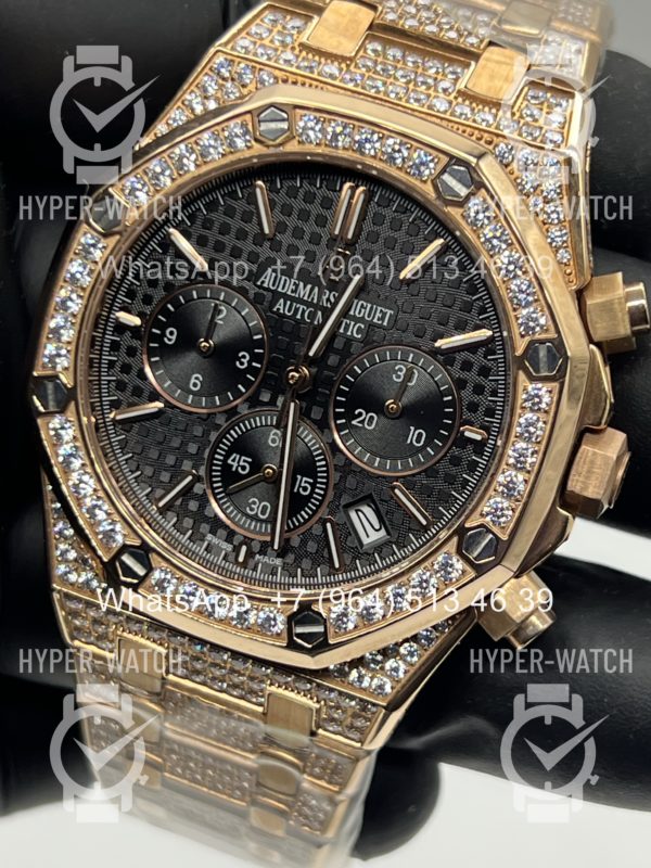Товар Audemars Piguet Royal Oak Chronograph 41mm 26240OR.OO.1320OR.02 Diamond Black Фото 2 - Audemars Piguet Royal Oak Chronograph 41mm 26240OR.OO.1320OR.02 Diamond Black