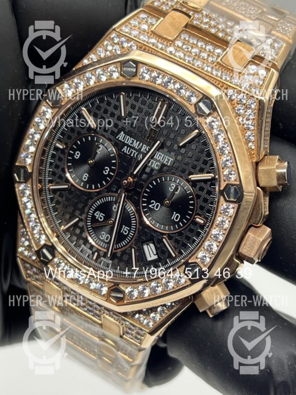 Товар Audemars Piguet Royal Oak Chronograph 41mm 26240OR.OO.1320OR.02 Diamond Black Фото 3 - Audemars Piguet Royal Oak Chronograph 41mm 26240OR.OO.1320OR.02 Diamond Black