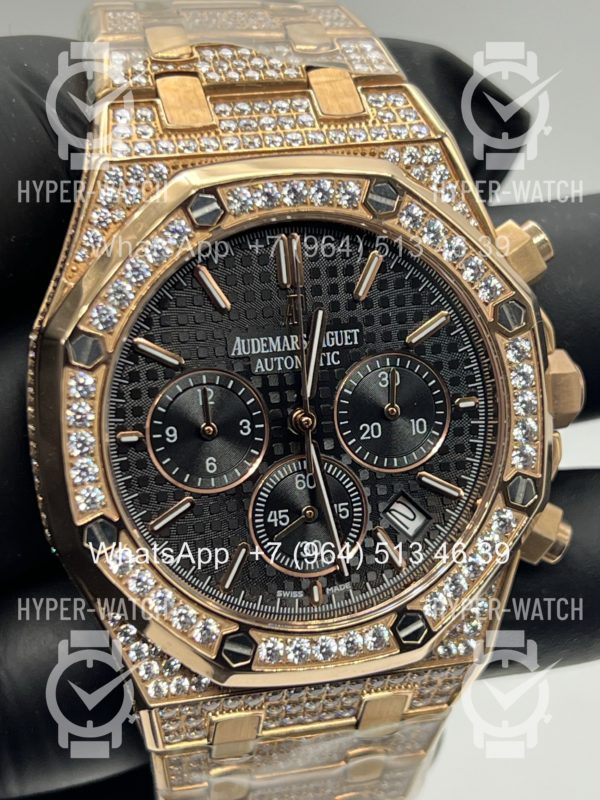 Товар Audemars Piguet Royal Oak Chronograph 41mm 26240OR.OO.1320OR.02 Diamond Black Фото 4 - Audemars Piguet Royal Oak Chronograph 41mm 26240OR.OO.1320OR.02 Diamond Black