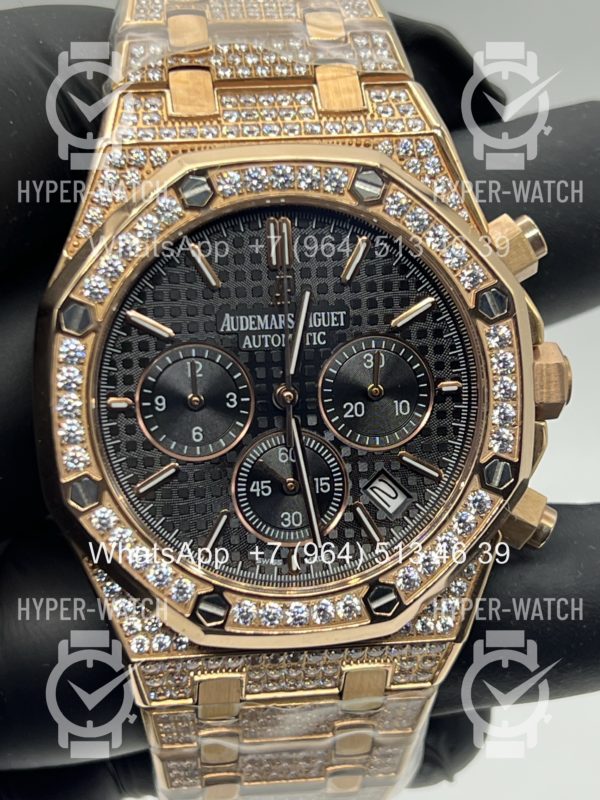 Товар Audemars Piguet Royal Oak Chronograph 41mm 26240OR.OO.1320OR.02 Diamond Black Фото 10 - Audemars Piguet Royal Oak Chronograph 41mm 26240OR.OO.1320OR.02 Diamond Black