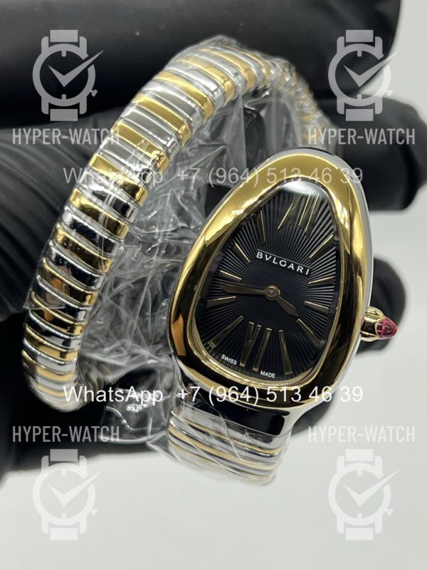 Фото 2 - Bvlgari Serpenti Tubogas 35mm Steel Black Art 11749