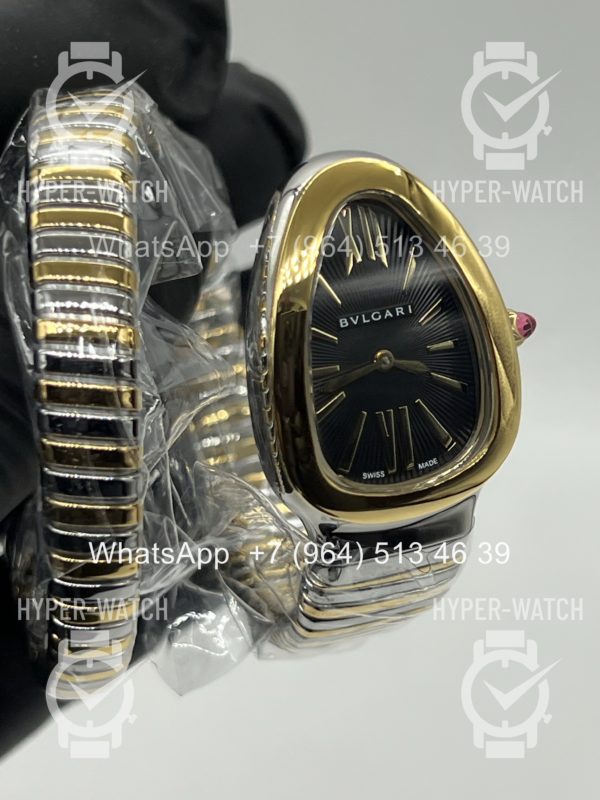 Фото 4 - Bvlgari Serpenti Tubogas 35mm Steel Black Art 11749