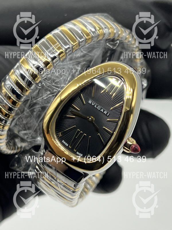 Фото 5 - Bvlgari Serpenti Tubogas 35mm Steel Black Art 11749