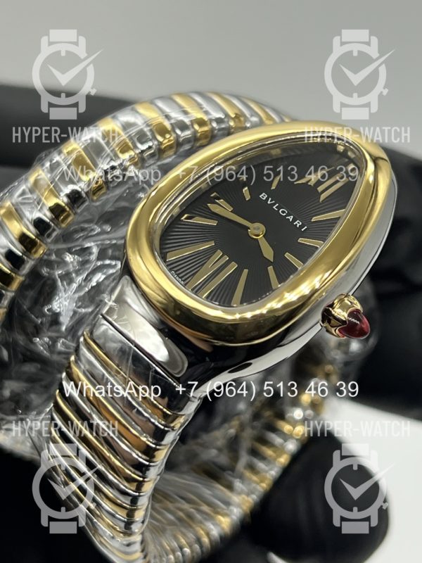 Фото 6 - Bvlgari Serpenti Tubogas 35mm Steel Black Art 11749