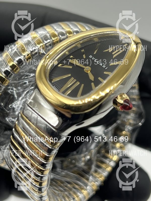 Фото 9 - Bvlgari Serpenti Tubogas 35mm Steel Black Art 11749