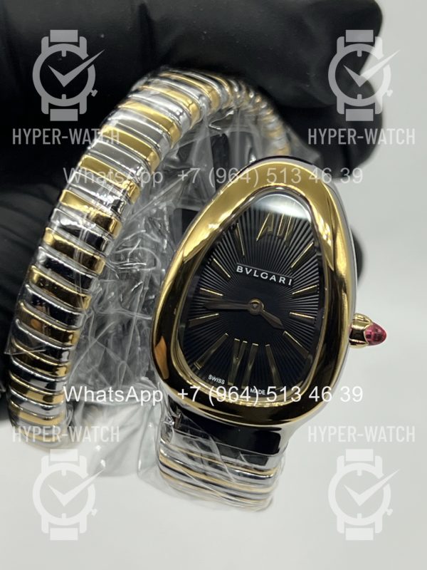 Фото 11 - Bvlgari Serpenti Tubogas 35mm Steel Black Art 11749