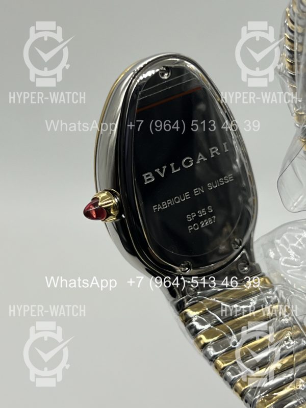 Фото 18 - Bvlgari Serpenti Tubogas 35mm Steel Black Art 11749