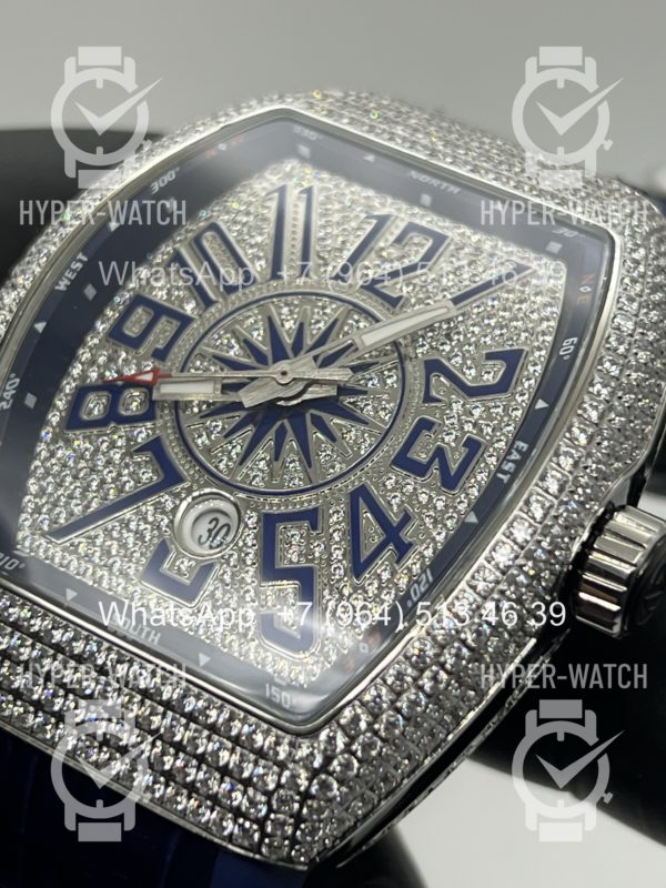 Фото 6 - Franck Muller Vanguard V 45 SC DT Blue Steel