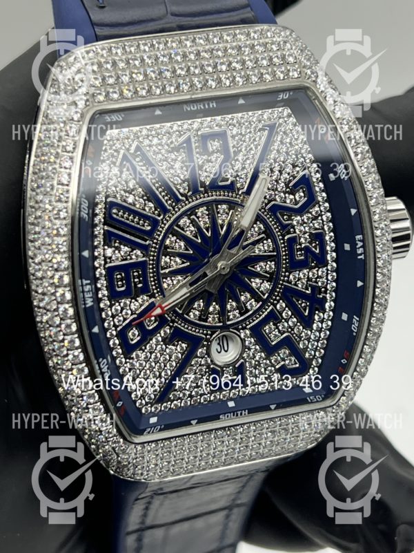 Фото 9 - Franck Muller Vanguard V 45 SC DT Blue Steel