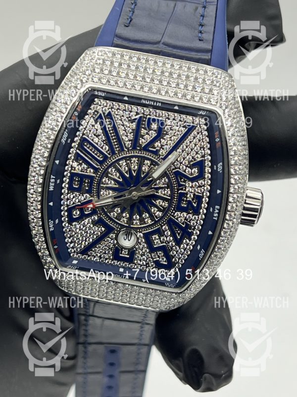 Фото 10 - Franck Muller Vanguard V 45 SC DT Blue Steel