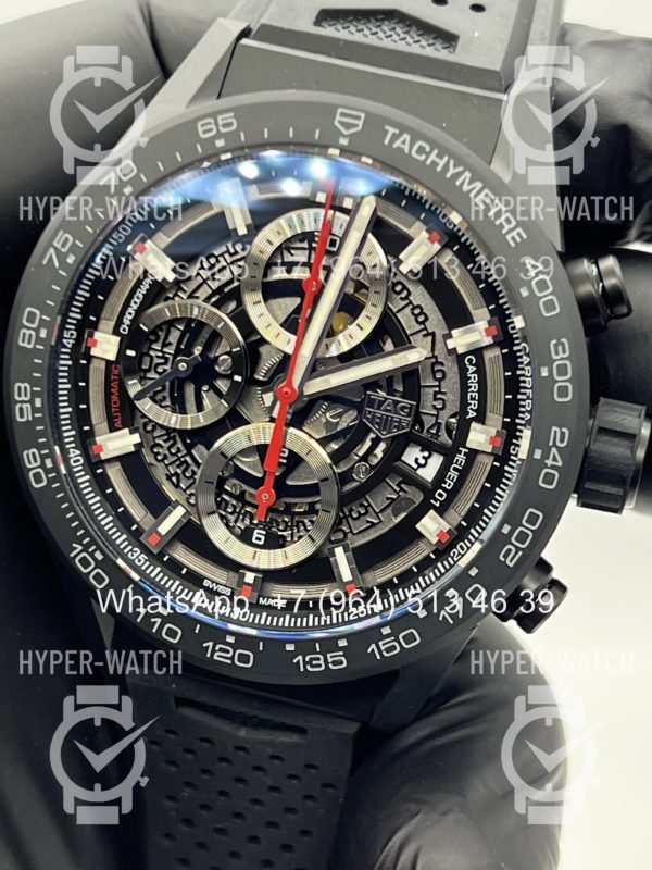 Фото 5 - TAG Heuer Carrera 43mm CAR2090.FT6088 Black