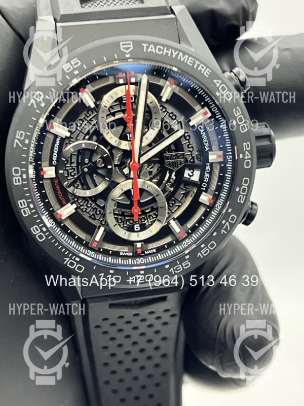 Фото 6 - TAG Heuer Carrera 43mm CAR2090.FT6088 Black