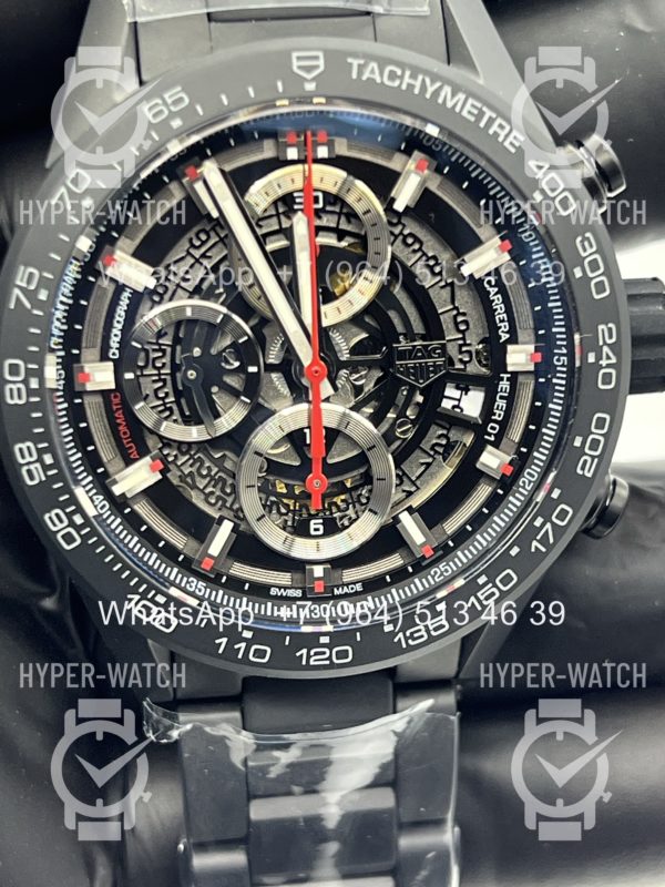 Фото 4 - TAG Heuer Carrera 43mm CAR2090.BH0729 Black