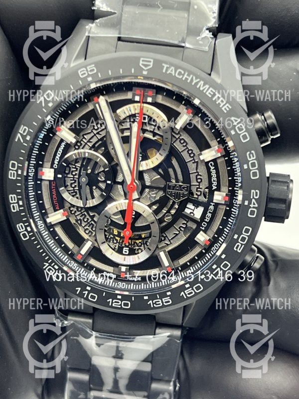 Фото 5 - TAG Heuer Carrera 43mm CAR2090.BH0729 Black