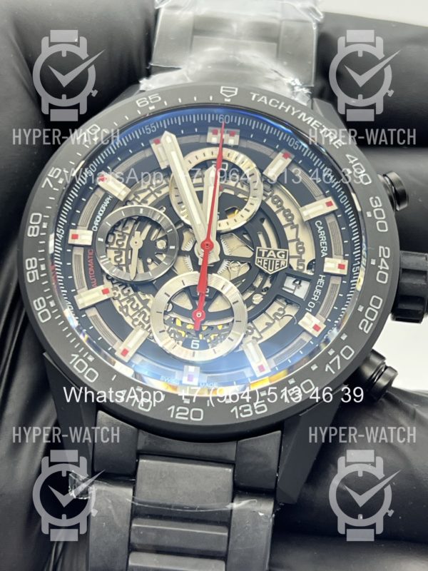 Фото 6 - TAG Heuer Carrera 43mm CAR2090.BH0729 Black