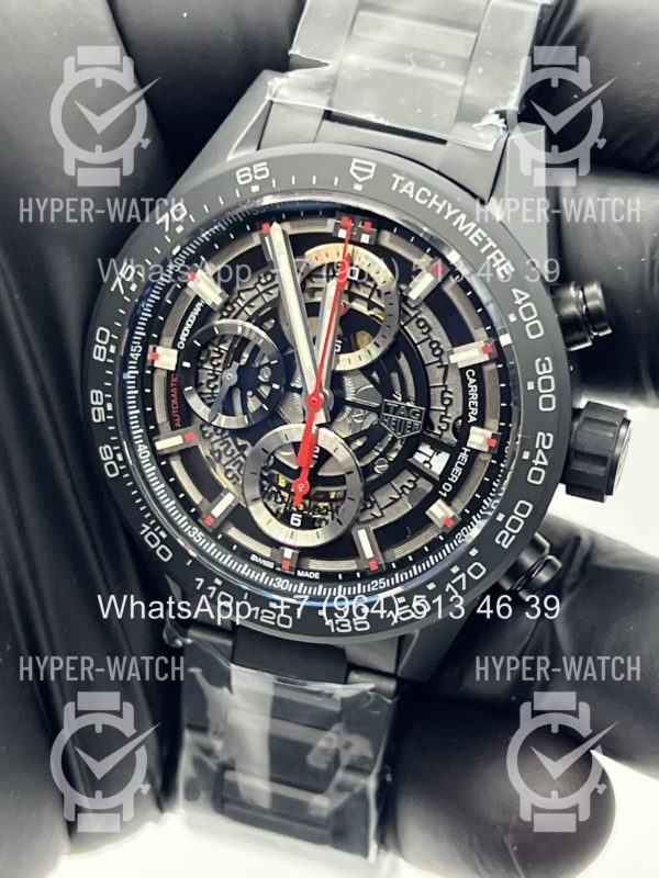 Фото 8 - TAG Heuer Carrera 43mm CAR2090.BH0729 Black