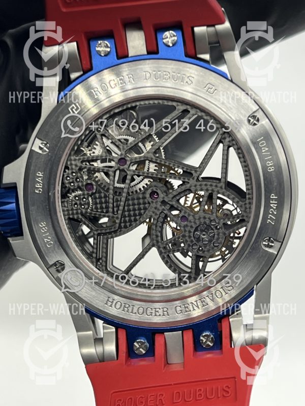 Товар Roger Dubuis Excalibur 45mm Flying Tourbillon Blue Red Фото 15 - Roger Dubuis Excalibur 45mm Flying Tourbillon Blue Red