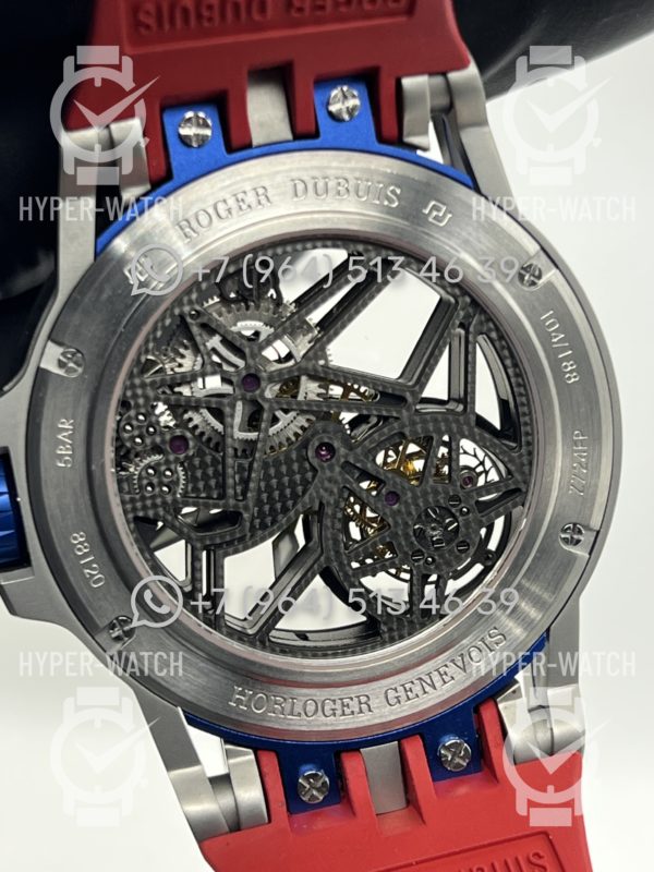 Товар Roger Dubuis Excalibur 45mm Flying Tourbillon Blue Red Фото 16 - Roger Dubuis Excalibur 45mm Flying Tourbillon Blue Red
