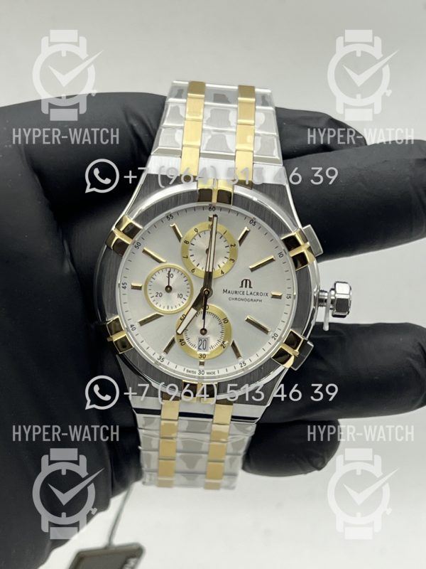 Фото 8 - Maurice Lacroix Aikon Chronograph 44mm AI1118-PVY03-130-1