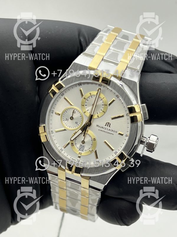 Фото 9 - Maurice Lacroix Aikon Chronograph 44mm AI1118-PVY03-130-1